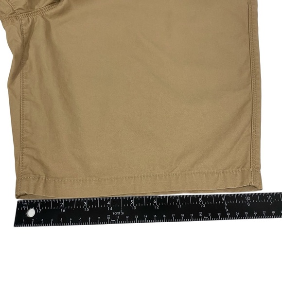 Express Mens Classic Fit At The Knee Shorts Size 36 Tan Belted Chino - Picture 10 of 11